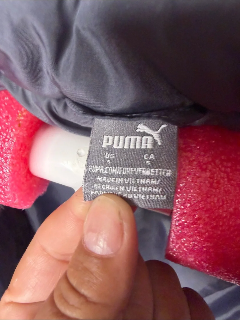 Puma Black Vest with Red & Cream Chevron